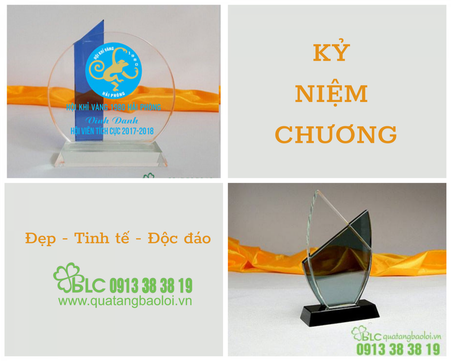 Kỷ niệm chương đẹp, tinh tế, độc đáo tại Hải Phòng - BLC GIFTS