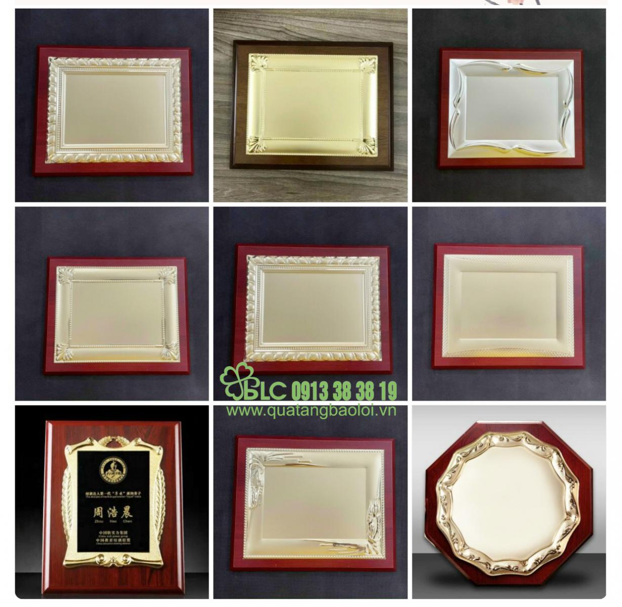 Bảng vinh danh gỗ đồng tại Quà tặng Bảo Lợi đa dạng mẫu mã