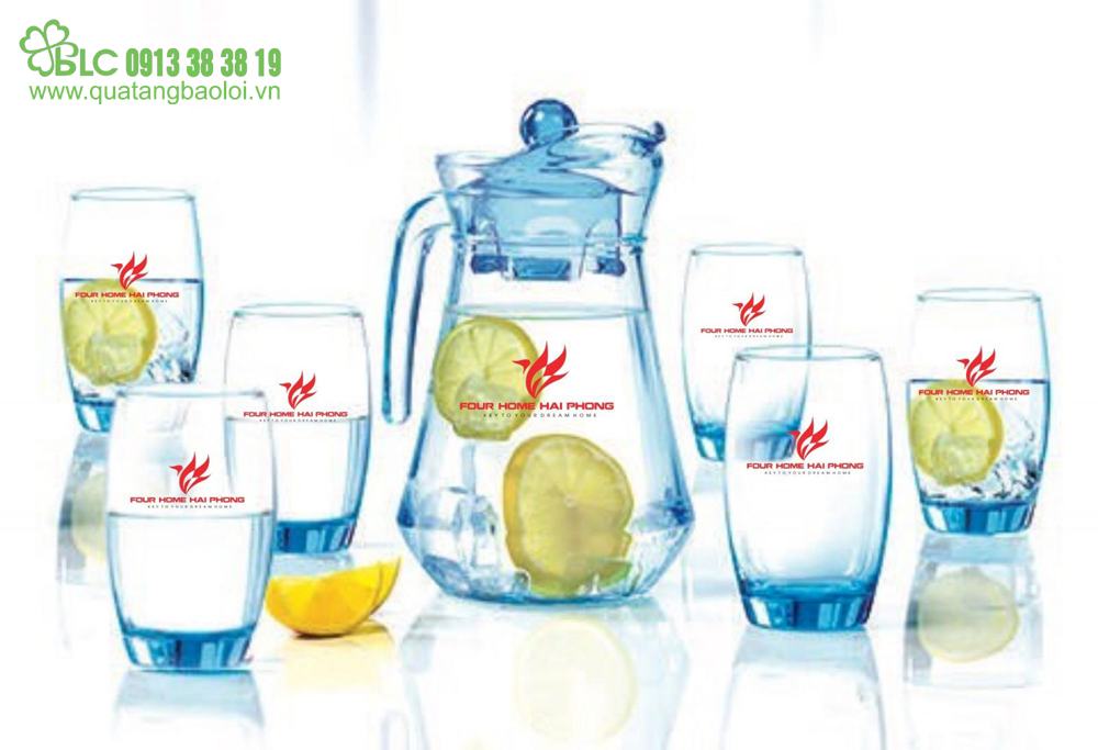 Cung cấp bộ bình ly in logo giá rẻ tại Hải Phòng