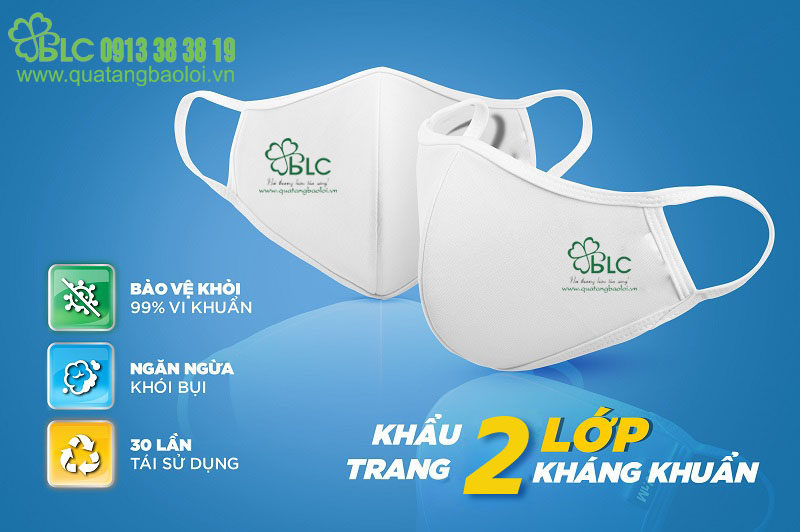 Đơn vị cung cấp khẩu trang in logo số lượng lớn | Quà tặng Bảo Lợi