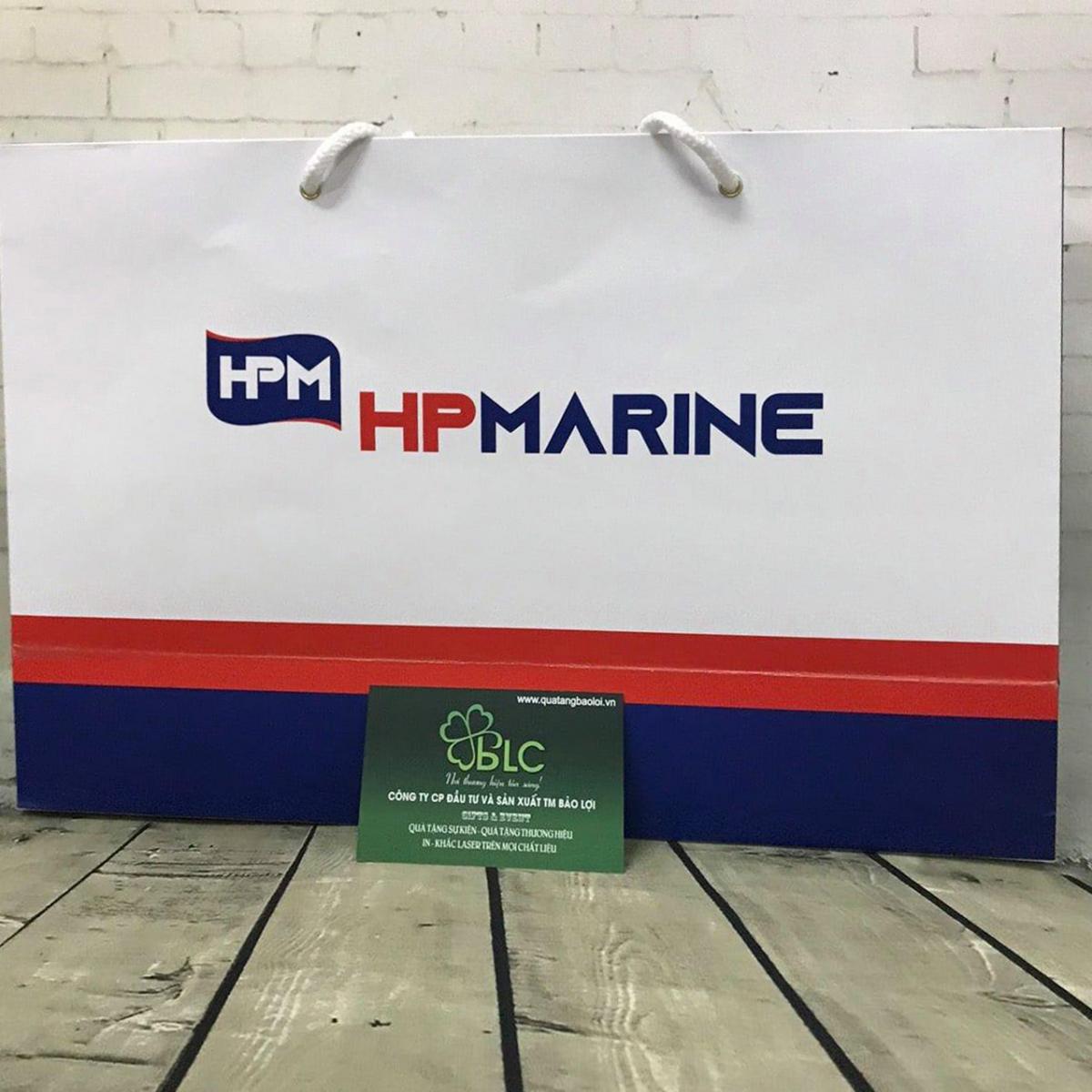 Túi giấy in logo do Quà tặng Bảo Lợi thiết kế và in ấn