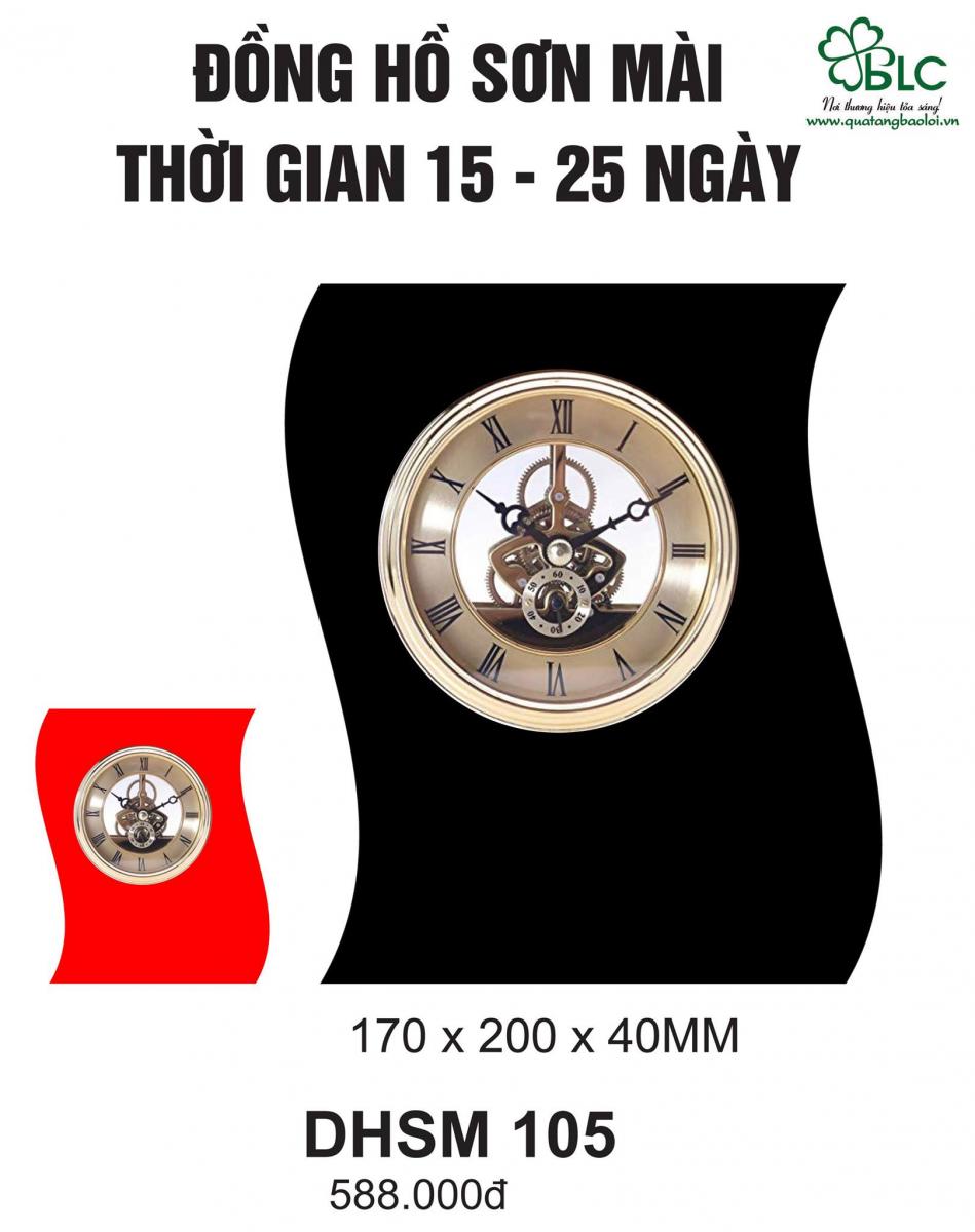 đồng hồ để bàn sơn mài