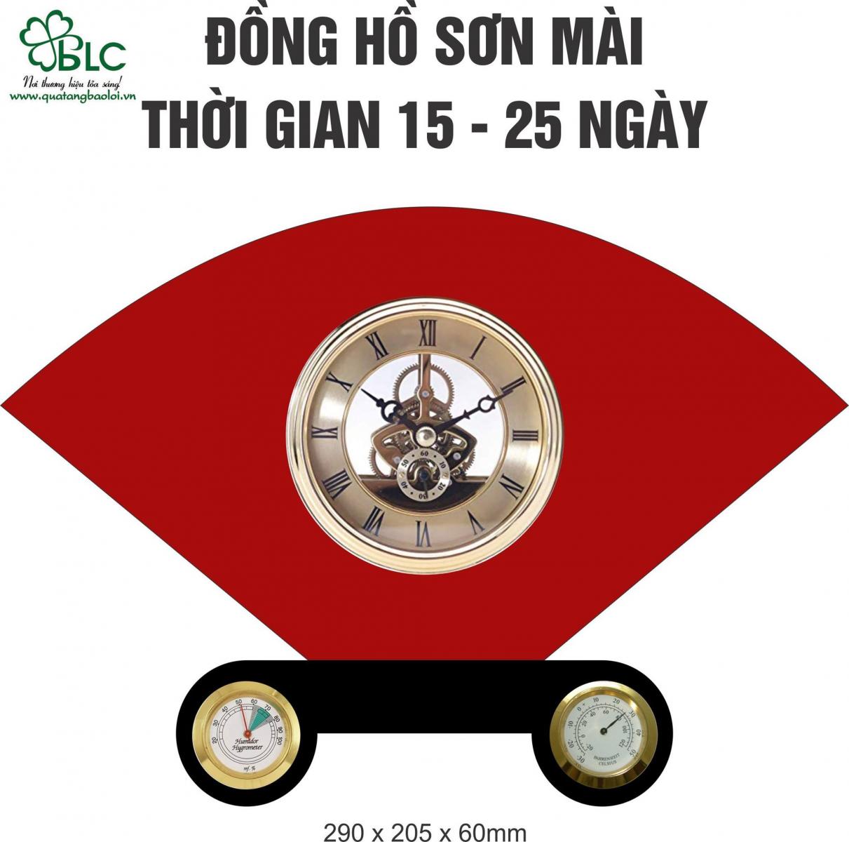 đồng hồ để bàn sơn mài