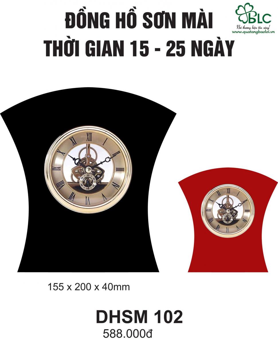 đồng hồ để bàn sơn mài