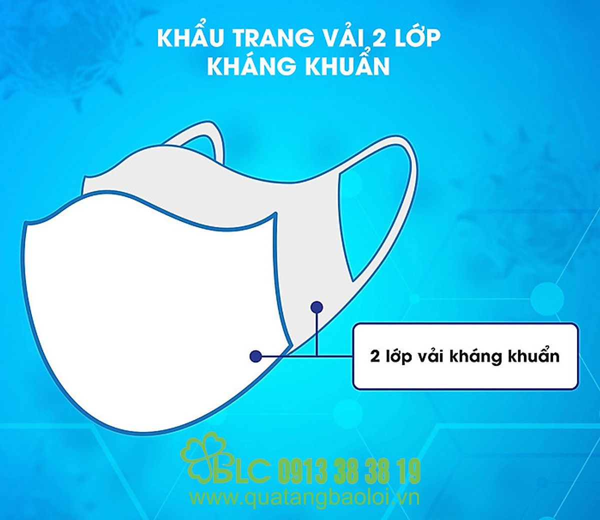 Cung cấp khẩu trang kháng khuẩn in logo uy tín hàng đầu Hải Phòng