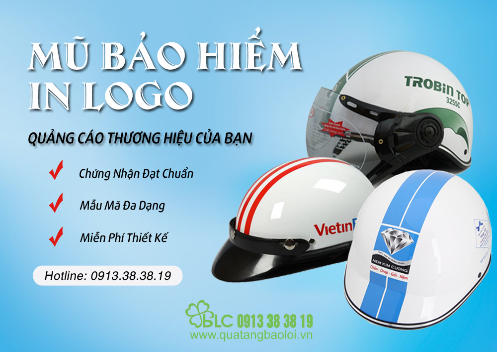Quà tặng Bảo Lợi - địa chỉ in mũ bảo hiểm đẹp, nhanh, giá tốt nhất Hải Phòng