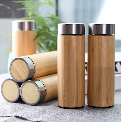 Bình giữ nhiệt bằng gỗ tặng tặng thầy cô