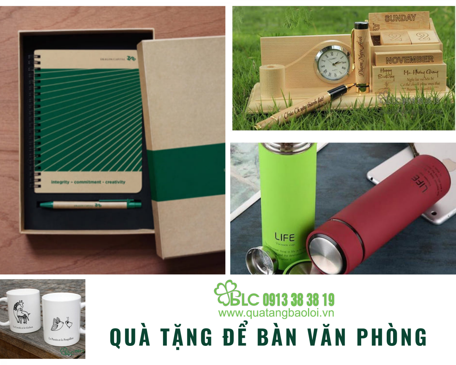 Quà tặng để bàn làm việc bắt mắt dành cho giới Văn phòng