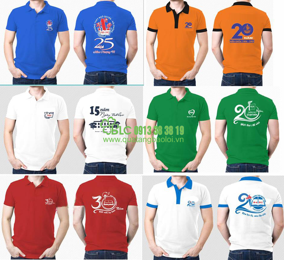 Quà tặng Bảo Lợi chuyên nhận in may áo đồng phục họp lớp, kỉ niệm ra trường